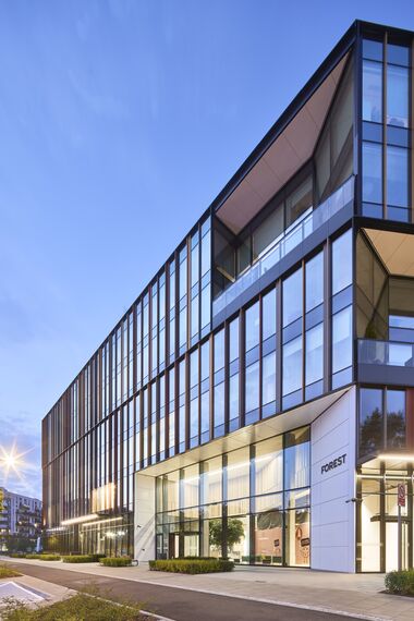 ConceptWall 50 Façades, MasterLine 8 Windows, MasterLine 8 Doors, CW 50-HI Façades and CW 50-SC Façades - Forest located in Warsaw, Poland