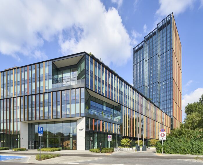 ConceptWall 50 Façades, MasterLine 8 Windows, MasterLine 8 Doors, CW 50-HI Façades and CW 50-SC Façades - Forest located in Warsaw, Poland
