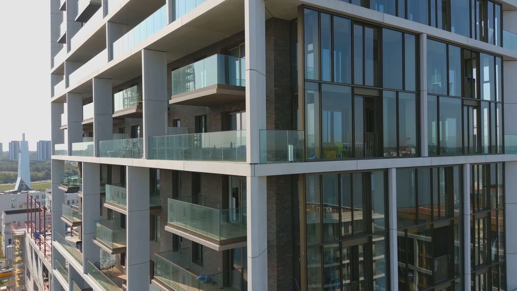 ConceptWall 60 Façades and MasterLine 8 HI+ Windows - Scheldezicht located in Antwerp, Belgium