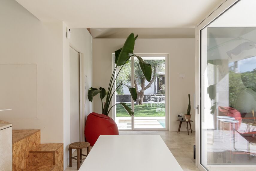SlimLine 38 Windows, SlimLine 38 Doors and ConceptPatio 130 Sliding & Folding - Stone House located in Fiano Romano, Italy