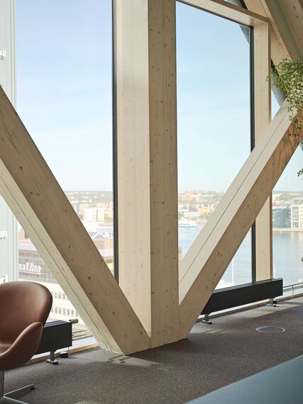 TimberWall 50 Façades - Habitat 7 located in Gothenburg, Sweden