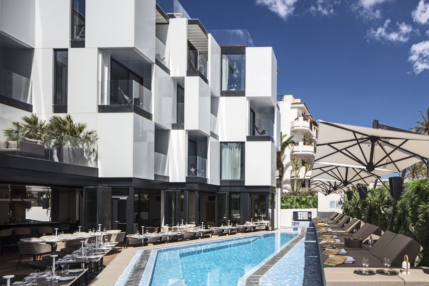 ConceptSystem 68 Windows, ConceptFolding 77 Sliding & Folding and CS 77 Fire Proof Doors - Hotel/Holiday complex Hotel Sir Joan located in Ibiza, Spain