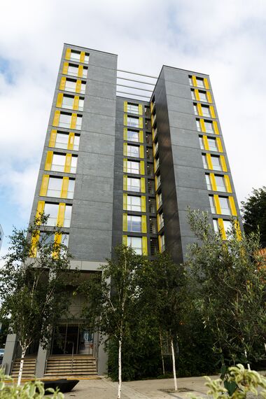 ConceptSystem 68 Doors and CW 50-HI Façades - Residental/Project Sherwood Court located in London, United Kingdom