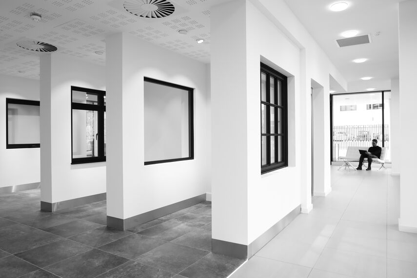 CS 86-HI (c) Cancelled Systems, CW 50-FP Façades, CS 77 Fire Proof Windows and CW 50-SC Façades - Office building Reynaers Ltd Birmingham HQ located in Birmingham, United Kingdom