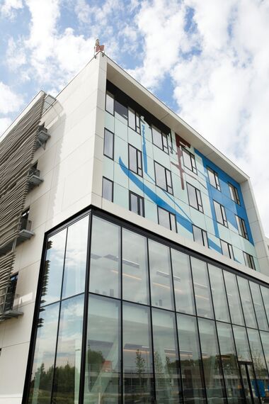 ConceptSystem 77 Windows, BriseSoleil 100 Solar Shading and CS 77 Fire Proof Windows - AZ Sint Maarten located in Mechelen, Belgium