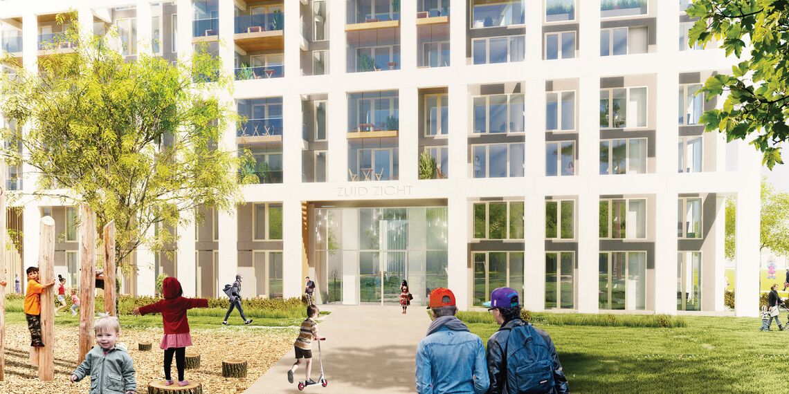 ConceptSystem 59Pa Windows, ConceptWall 50 Façades, ConceptFolding 77 Sliding & Folding and MasterLine 8 HI+ Windows - Zuiderzicht Nieuw Zuid located in Antwerp, Belgium