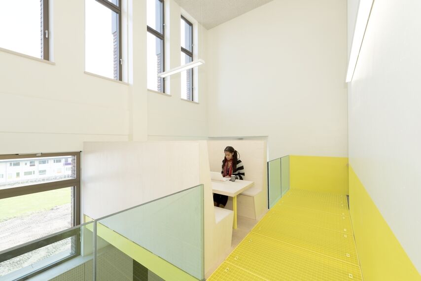 ConceptWall 50 Façades, ConceptSystem 77 Windows and CS 77 Hidden Vent Windows - Boarding school Brede school Houthaven located in Amsterdam, The Netherlands