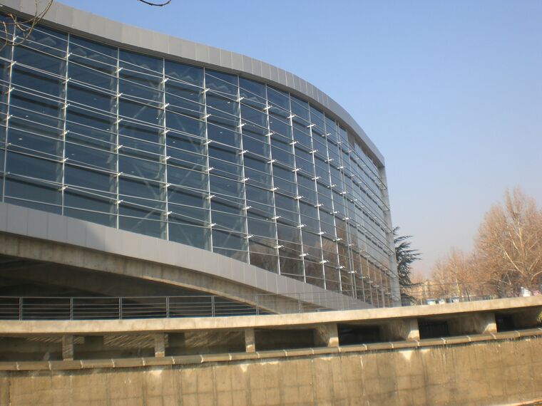 BriseSoleil 100 Solar Shading and ConceptWall 50 Façades - Cinema Mellat Park cineplex located in Tehran, Iran