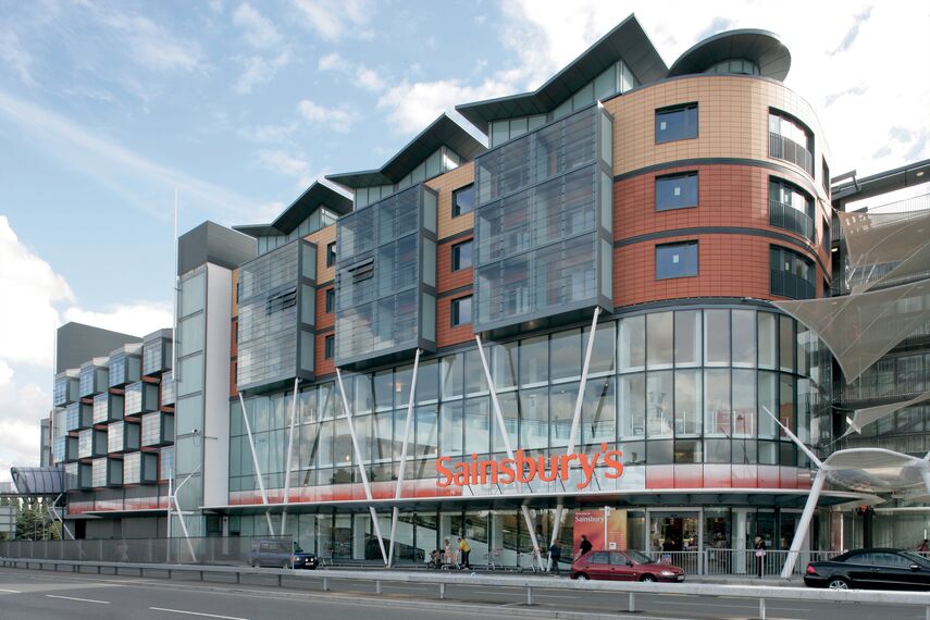 ConceptWall 50 Façades - Apartmentcomplex Sainsbury's Maidenhead located in Maidenhead, United Kingdom