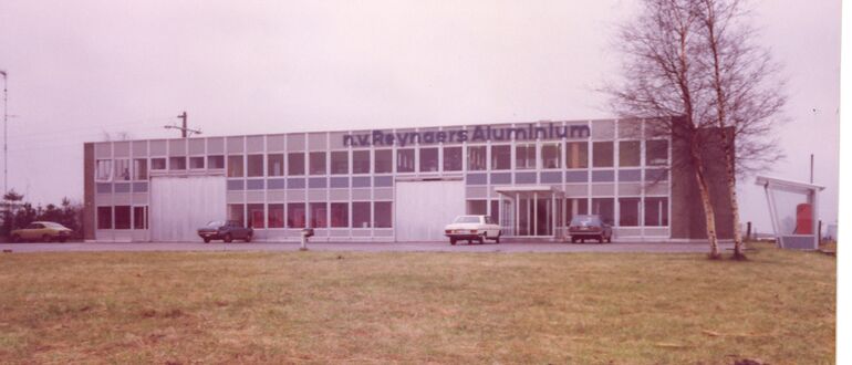 Historic image of Reynaers Campus.