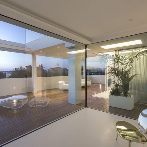SlimPatio 68 Sliding & Folding, HiFinity Sliding & Folding, ConceptSystem 77 Windows and CS 77 Hidden Vent Windows - Casa D located in Ragusa, Italy