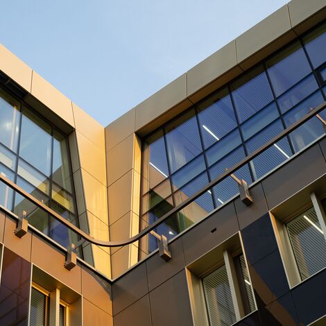 ConceptWall 50 Façades and MasterLine 8 Windows - The First located in Brussels, Belgium