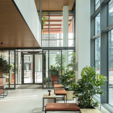 ConceptWall 50 Façades, MasterLine 8 Windows, ConceptSystem 77 Doors and CS 77 Fire Proof Doors - Science 12 located in Brussels, Belgium