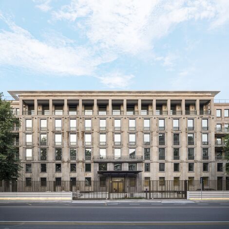 MasterLine 8-HI Doors, SlimLine 38 HI Windows, CS 77 Fire Proof Doors, CW 50-HI Façades and CW 50 ALU ON STEEL Façades - Spiga26 located in Milan, Italy