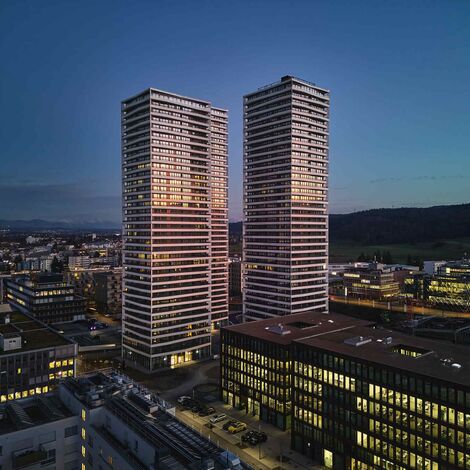 MasterLine 8 Windows and MasterLine 8 Doors - Three Point Dübendorf located in Zürich, Switzerland