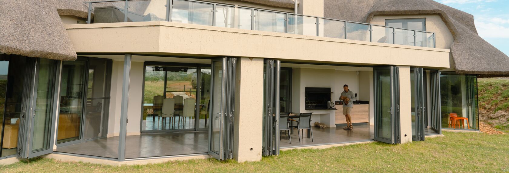 ConceptFolding 77 Sliding & Folding, MasterPatio Sliding & Folding, MasterLine 8 Windows, Mosquito Complementary Systems, MasterLine 8 Doors and MasterLine 8 Pivot Door Doors - Bush House located in Herbertsdale, South-Africa
