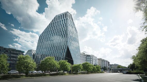 CW 86 Standard Façades and CW 86-EF Façades - Office building Crystal located in Prague, Czech Republic