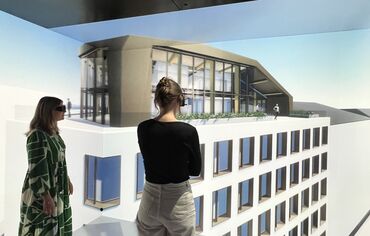 ConceptWall 50 Façades and MasterLine 8 Windows - The First located in Brussels, Belgium